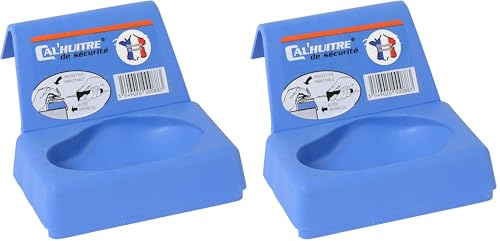 patisse 883 Cal Huîtres, Ouvre Huîtres de Sécurité Elastomère Bleu 11,5 x 7 x 3 cm (Lot de 2)
