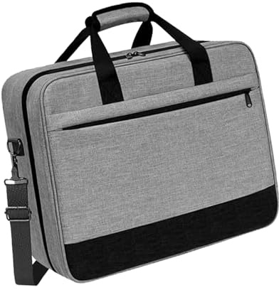 Fauitay Bolsa para Mezclador de DJ, Estuche de Transporte de Tela Oxford con Forro de Esponja Que Absorbe los Golpes, Correa de Hombro Ajustable para Equipos de DJ, Cables, Auriculares (Gris)