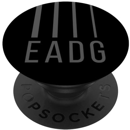 EADG Guitare Basse 4 Cordes Musicien PopSockets PopGrip Adhésif