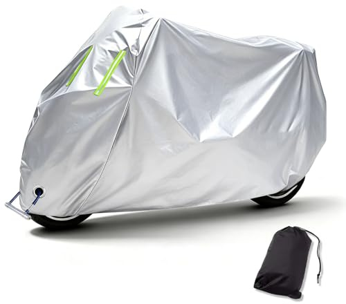 Funda for Moto Compatible con Honda Trail 125 2021-2024|Funda Impermeable Oxford para Moto(Uso en Exteriores),con Orificios candado y Banda Reflectante,Apta Todas Estaciones
