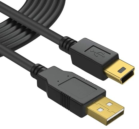 NEW! 3 meter / 10ft long MINI USB Data & Charging Power Cable Compatible With - Nextsbase 312GW - Car Dash Cam - Video Vehicle Recorder Camera (Gold Plated)