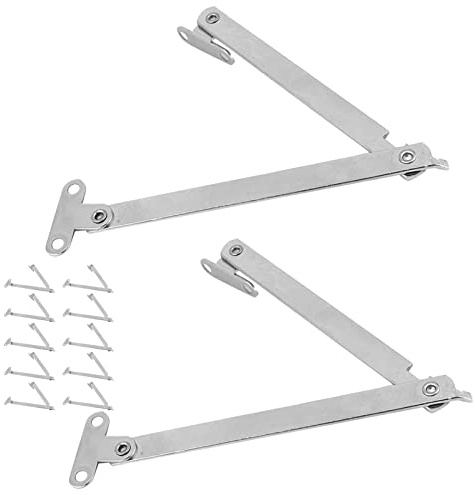 Bisagra plegable para puerta de armario, 10 uds. Suave elevación de la tapa del puntal de la tapa de la aleta de la retención de la estancia de la