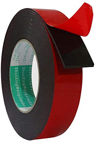 Ningvong Ruban adhésif double face pe, fixation forte, autocollant de mastic en mousse haute viscosité automobile-3mm * 10mm * 5m * 5 rouleaux