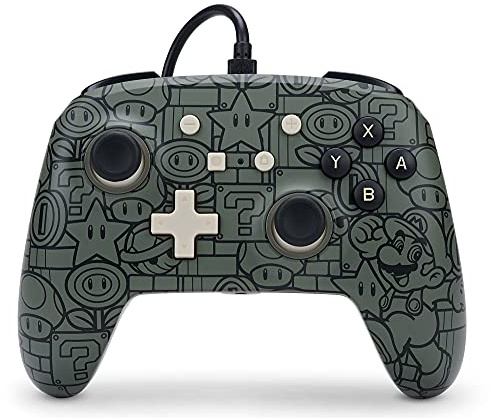 Upgraded Wired Controller PowerA for Nintendo Switch - Power-Up Mario, Nintendo Switch Lite, Gamepad, Game Controller, Wired Controller, Officially Licensed