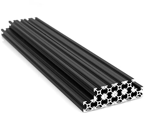iMetrx Aluprofil 20x20 1000mm (10 Stück/Packung) 2020 Aluminium Profil Profile V-Slot Europäische Norm für 3D Drucker, CNC und Lasergravurmaschine