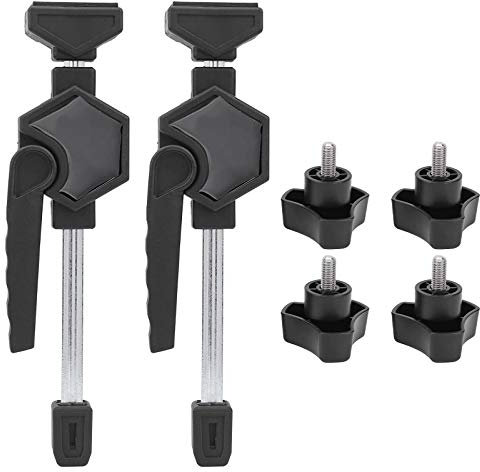2 Stück Schnellspannklammer Set für Holzbearbeitung, Waagrechtniederzugspanner MFT Schraubzwingen Set Tischklemme Schnelle Fixierung Bankklemme 20mm Werkbank Holzbearbeitung Schreibtischclip