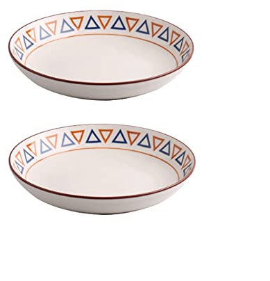 Servizio di piatti Piatti della cena ceramica cinese casa rotonda porcellana piastra di porcellana piastra geometrica fiore piatto piatto piatto a microonde / lavastoviglie Servizio da tavola ( Color