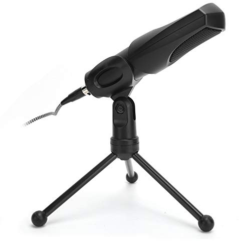 Mikrofon mit Stativ, USB-Kondensatormikrofon mit Klappbarem Stativständer, Professionelles Mikrofon für Laptop-Voice-Chat, Gaming, Live-Übertragung