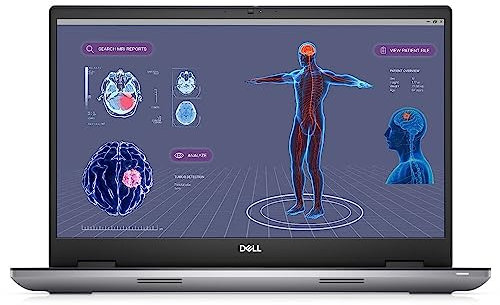 Dell Precision 7770 - Workstation mobile con display FHD da 17,3 500 nit, Intel Core i7-12850HX 16-Core (12a generazione), SSD da 1 TB, 64 GB di RAM, NV RTX A5500 (16 GB GDDR6), ProSupport 4 anni,