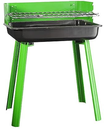 esmen Barbecue au Charbon de Bois Four braisé Domestique, Barbecue électrique d'intérieur sans fumée, avec Couvercle Barbecue en Acier Inoxydable pour Bateau de Camping Gril au Propane sur Pied