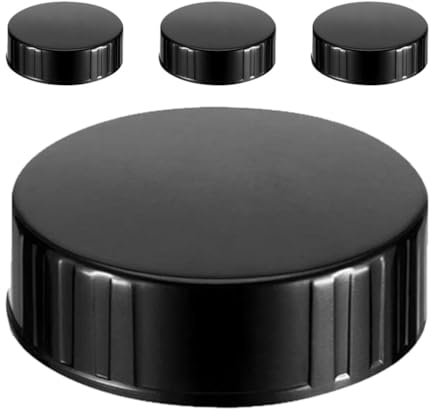 JECOMPRIS 4 Uds. Tapones De Rosca De Sellado De Polietileno Tapas De Rosca Redondas Para Botellas Jarra De Vino