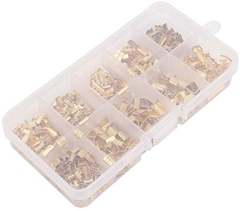 U Shape Connector, 445pcs U Shape Copper Ring Terminals Crimp Kit Car Amplifier Power-Cable Terminals, Vehicle Amplifier Power Cable Terminals