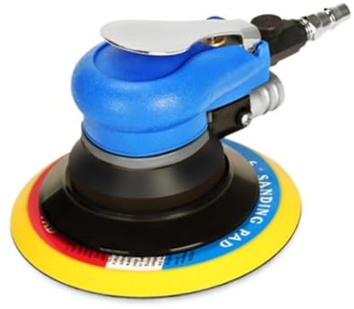 MYVVKIA Polisseuse à Disque pneumatique de 6 Pouces, polisseuse à Double Action, Outils électriques pneumatiques orbitaux aléatoires, Machine de Polissage pour Voiture, Polissage