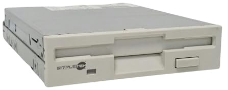 SIMPLETEK - Interner 3,5 Floppy Disk Laufwerk DF354H090F - 1.44MB IDE PATA EIDE Weiß | FDD für Desktop-Computer und Server (Generalüberholt)