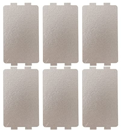 DINHEAROM 6 pezzi Piastra Mica Isolante per Copertura Waveguide per Forno Protezione Bruciature Facile da Installare e Adatta