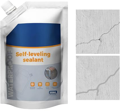500ml Cement Concrete Crack Filler – Liquid Sealant, Waterproof Bonding Agent | Penetrating High Strength Concrete Repair for Roof, Pool, Bathroom, Basement, Kitchen, Outdoor and Indoor Surfaces