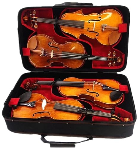 Geigenkasten für Violine Koffer for 4-teilige Violine – Kreatives Design, verbesserter Geigenkoffer aus Holz