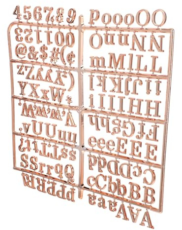 BESTonZON Filzbuchstaben Gold für Austauschbare Nachrichtentafeln Kunststoff Buchstaben Zahlen Symbole für Schulpinnwand Selbstgemacht Pinnwand Büro Präsentation