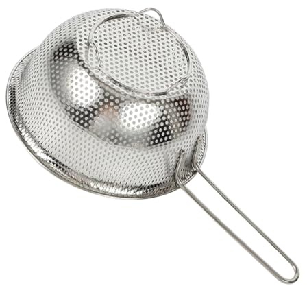 MOTHNUR Cestello per Scolare Riso in Acciaio Inox 304, Setaccio Drenante per Lavare Frutta e Verdura da 15 Cm, Cestino Portaoggetti Pratico per Utensili Cucina