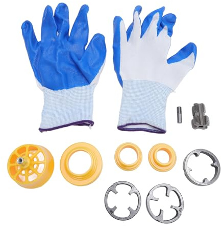 Kit filettatrice per tubi in PVC Set di strumenti di filettatura riutilizzabili con matrici da 1/2, 3/4, 1 pollice per applicazioni idrauliche per trapani elettrici