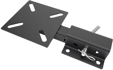 Hamwesh Placa de Montaje de Cabrestante de Remolque, Soporte de Cabrestante de Enganche Receptor de Acero Universal Resistente de 2 Pulgadas, Soporte de Montaje con Abrazadera Estilo Gancho para ATV
