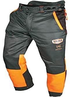Solidur AUPA - Authentic Type A Klasse 1 Kettensägenhosen - Außergewöhnlicher Komfort und Schutz - Sicheres und Funktionelles Design - Größe XL - Grau