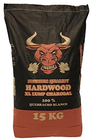 TORO - Carbone TORO per Barbecue, Composto da Quebracho Blanco del Paraguay, Ideale per Qualsiasi tipo di Cottura, l'Aroma Esalta Sapori e Profumi, Pezzatura Grande, 15 kg