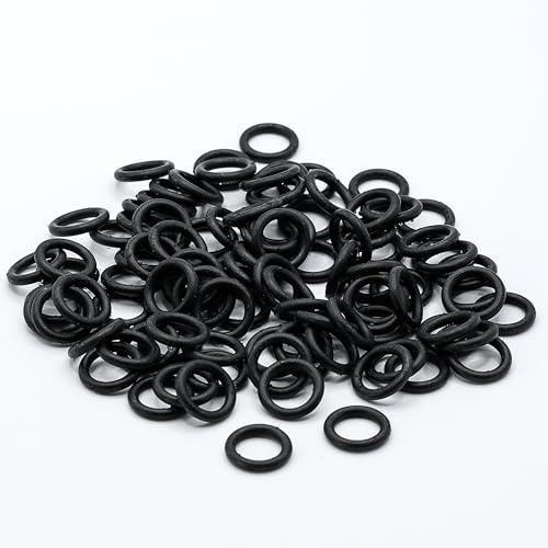 KINETICS LINE Joints Toriques NBR 70 Shore (10,50 x 2,70 mm) - Lot de 100 Pièces - Anneaux en Caoutchouc pour Diverses Applications (-30°C à 125°C)