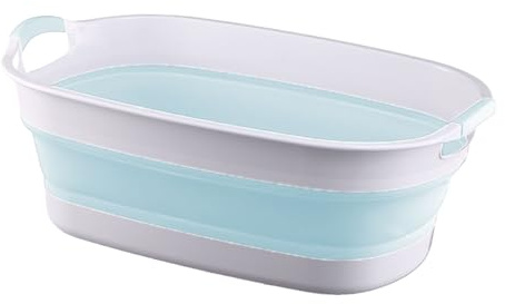 Bañera plegable | Bañera portátil para niños pequeños y mascotas | Bañera plegable que ahorra espacio para perros, gatos y bebés. Lavabo de viaje para baño, exterior, camping, higiene personal o