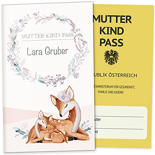 OLGS Mutterkindpass Hülle Rehkitz Stella Österreich - Individuell anpassbare Schutzhülle, ein Schwangerschaftstraum