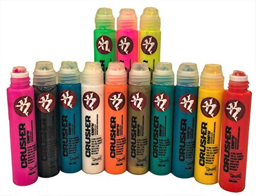 Graffiti Stifte Squeezer Marker Kunst Hobby Gestaltung farbintensiv hochdeckend permanent wasserfest einzeln wiederbefüllbar mit austauschbarer Mine 30ml Inhalt (Katrins-grün)
