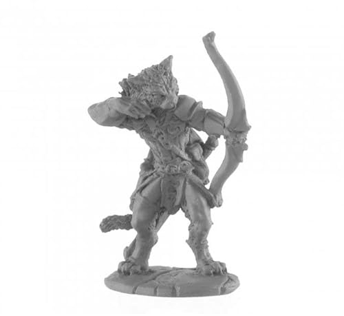 Dark Heaven Legends Catfolk Ranger Miniature 25mm Heroic Scale Figure Reaper Miniatures