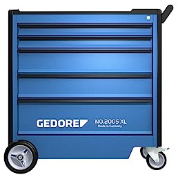 GEDORE 2005 XL 0221 Werkzeugwagen mit 5 Schubladen | 5 Schubladen, ohne Werkzeugsortiment, HxBxT 1020 x 1021 x 605 mm