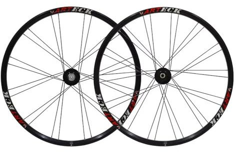LSRRYD 26 Zoll Laufradsatz Mountainbike Scheibenbremse Kassette Lagernaben Schnellspanner MTB Doppelwandige Felgen Laufrad Satz Für Fahrräder (Color : Black, Size : 26inch)