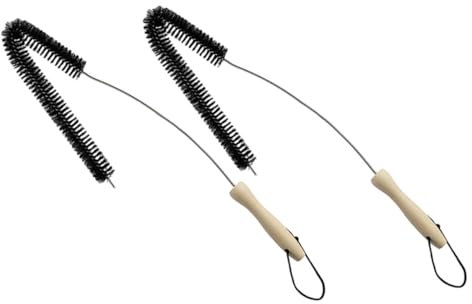 ULTECHNOVO 2pcs Cleaning Brush Dryer Vent Cleaner Brush Flexible Pipe for Washing Machine Tumble Dryer Filter Cleaning Random Style