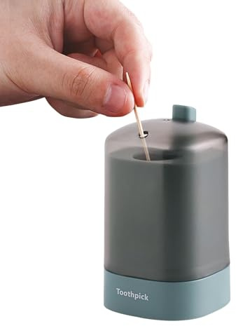 Qiwieod Porta stuzzicadenti, dispenser automatico per stuzzicadenti, porta stuzzicadenti, porta stuzzicadenti automatico, porta stuzzicadenti per picnic al ristorante