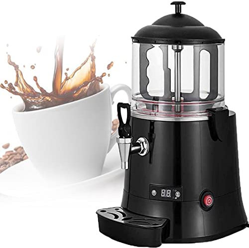 Dispensador eléctrico de chocolate caliente de 5 litros, fuente de chocolate comercial con ajuste de temperatura para hacer bebidas 110/220 V