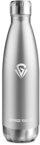 Thermosflasche 750ml, Trinkflasche Edelstahl 750ml, BPA-frei Isolierflasche, Thermoskanne Kohlensäure Geeignet, Auslaufsicher Wasserflasche für Schule, Sport, Fitness, Gym, Fahrrad, Camping, Jungs