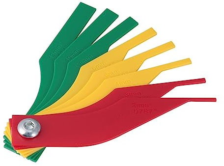 CTIRCHIU Brake Pad Gauge Plastic Thickness Measuring Tool Quick Thickness Detection Assorted Color for Car Repairing Shop and Home Use