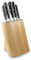 Rockingham Forge Sharp’N Rubber Wood 5 Piece Self-Sharpening Knife Block Set