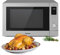 Panasonic NN-CD87 Kombi Mikrowelle (1000 Watt, mit Heißluft und Grill, Inverter Mikrowelle, 34 Liter) edelstahl, Silber