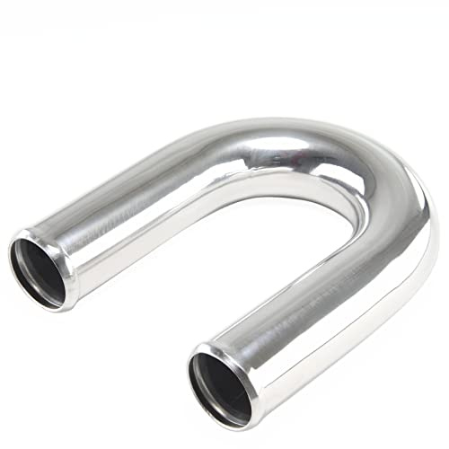 Schlauchland L-Style 180° Edelstahl-Bogen AD 54mm poliert & gebördelt V2A rostfrei Edelstahlrohr *** Große Auswahl 13-200 mm Außendurchmesser **