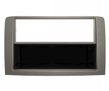 Generico Mascherina Autoradio Stereo 1 DIN per Musa dal 2004 al 09/2007 Grigia Adattatore Montaggio Radio - 10.510