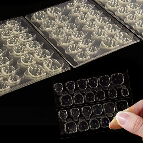 360 Pcs Doppelseitiger Nagelkleber Aufkleber Transparent, Nagel Klebepads, Transparent Jelly Gel Tape Adhesive Tabs für DIY Maniküre Dekoration