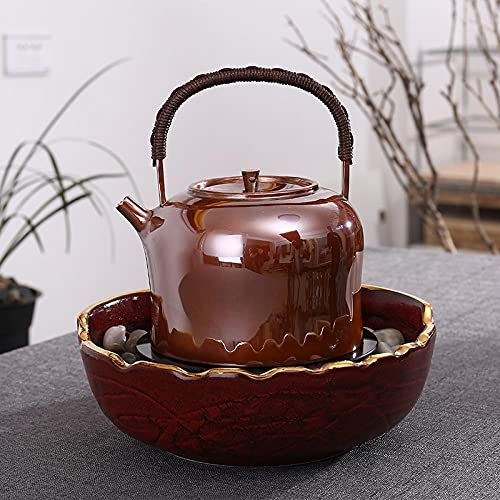 Verspiegelter Kupfertopf im japanischen Stil, handgefertigte Teekanne, eine Kupferhaut und EIN Topf, gehämmerter Wasserkocher, elektrischer Keramikherd, Büro, Kaffeekanne, Wasserkocher und Hammer-Set