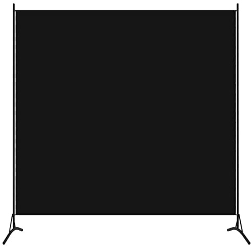 HOMIUSE 175 x 180 cm, separador de ambientes, para balcón, protección visual, para interiores, para balcón, protección de balcón, toldo lateral, extensible, color negro