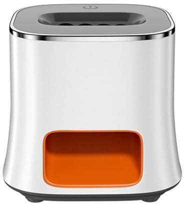RALIYATX Pelador automático, removedor automático eficiente, abridor eléctrico de nueces, múltiples agujeros, dispositivo recargable de agrietamiento de nueces, color blanco