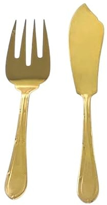 CRC Nuremberg 1210 Full Gold Lot de 26 poissons en acier inoxydable entièrement plaqué or