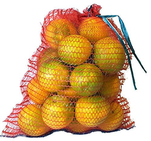 VRYSAC - Bolsas de Malla para 10 Kg de Fruta o Frutos Secos, Sacos Malla Raschel 40x50 Rojo, para 10kg de Naranjas, Cebollas o Limones y unos 5kg de Nueces (40x50cm - 10Kg, Rojo, 100 uds.)