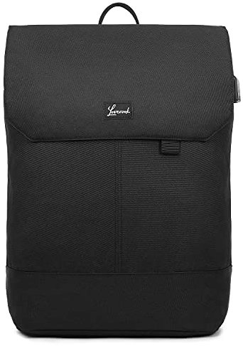 LOVEVOOK Rucksack Damen Elegant Daypack Wasserdichter Tagesrucksack mit Laptopfach 15,6 Zoll & Anti Diebstahl Tasche für Ausflüge, Uni, Schule u. Büro Schwarz